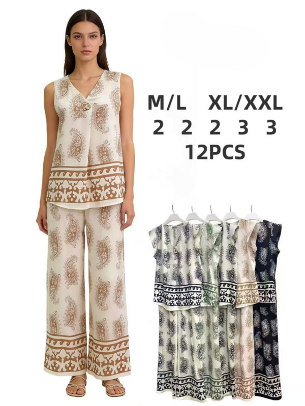 Komplet damskie Roz M/L-XL-2XL, Mix Kolor Paczka 12 szt